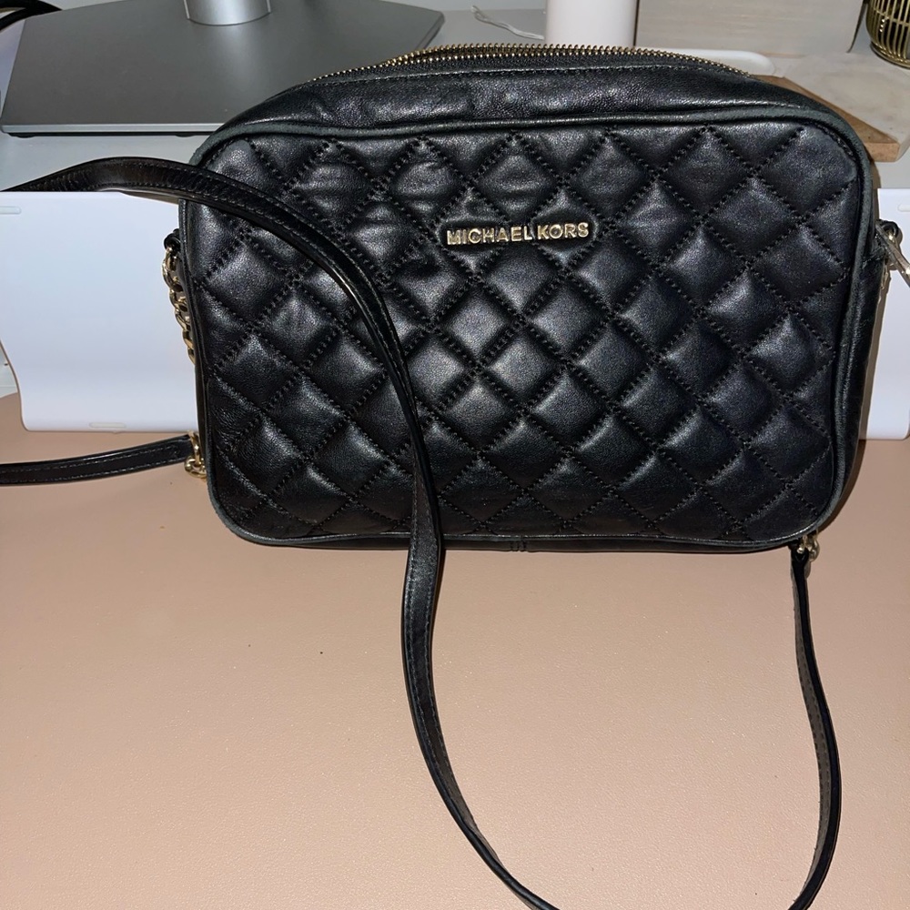Michael Kora Soft Leather Quilted Bag